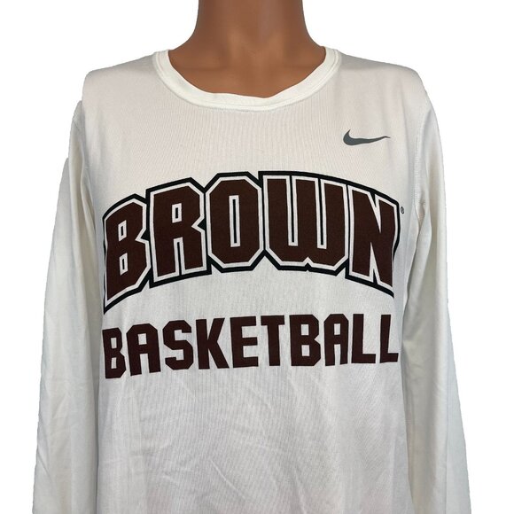 Nike Tops - Nike Brown Bears Basketball T Shirt Womens L NCAA Ivy League College Dri Fit